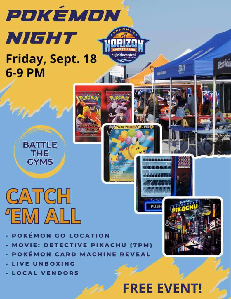 Pokemon Night popup x Horizon Sports Park